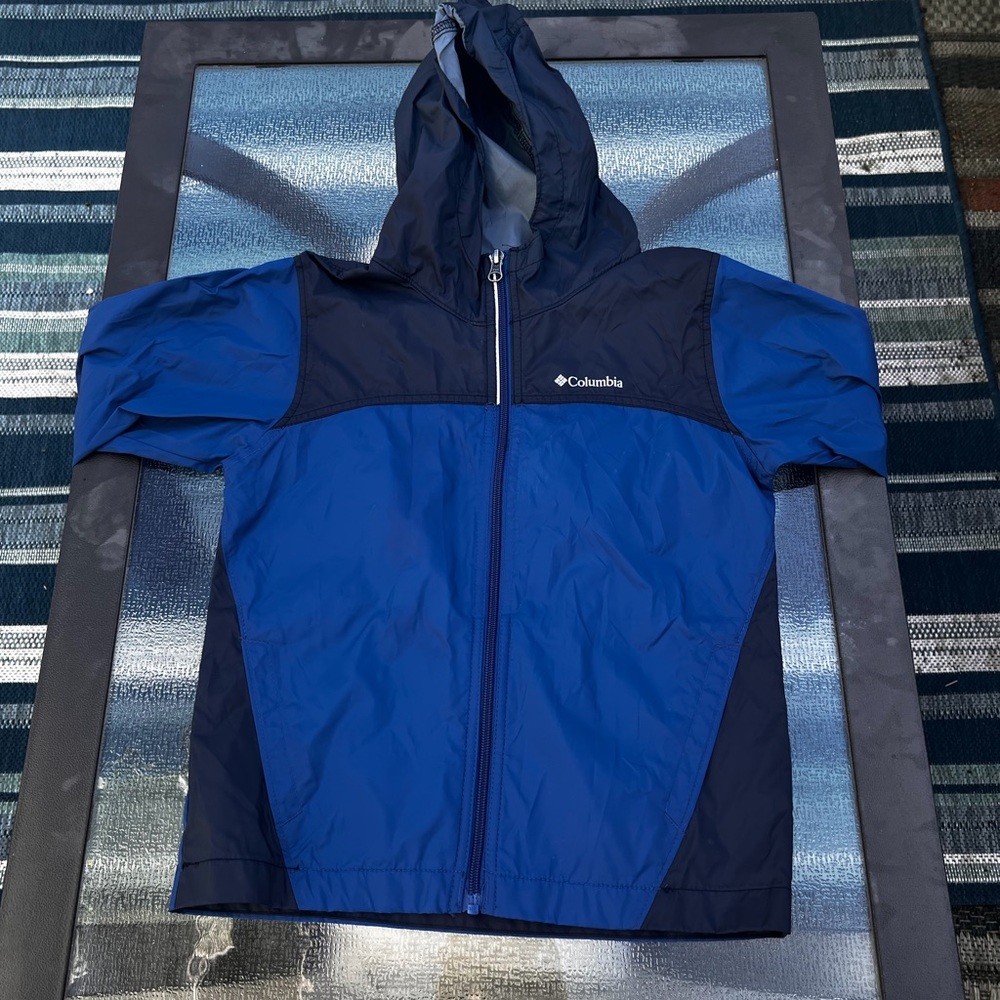 Columbia Navy and Royal Blue Hooded Jacket